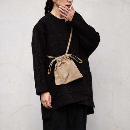 Drawstring Bag with Strap XS 22 Taupe