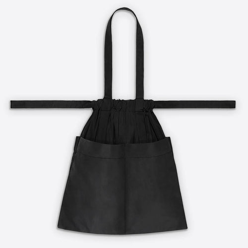 Drawstring Tote Back M Black