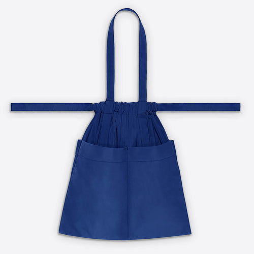 Drawstring Tote Back M Blue