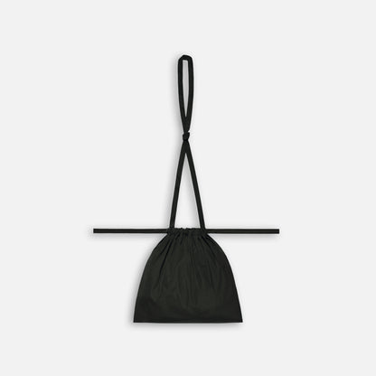 Drawstring Bag with Strap SS 30 Black