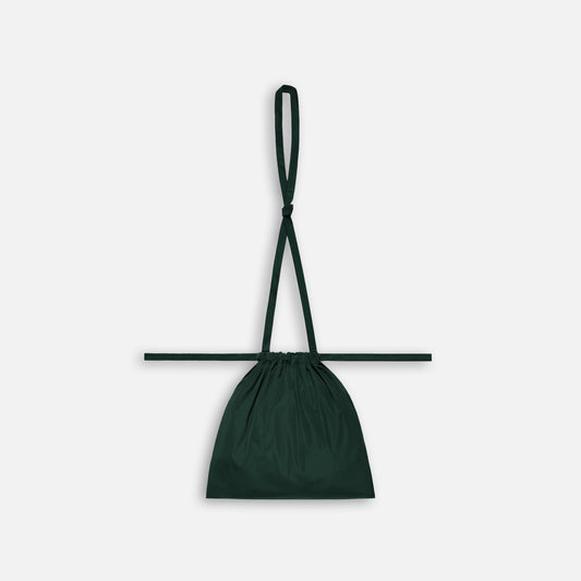 Drawstring Bag with Strap SS 30 Green