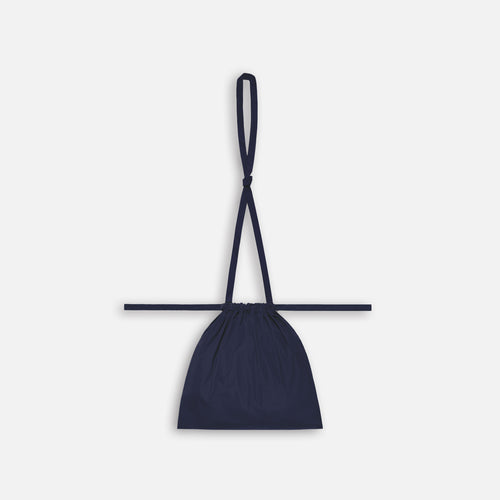 Drawstring Bag with Strap SS 30 Navy