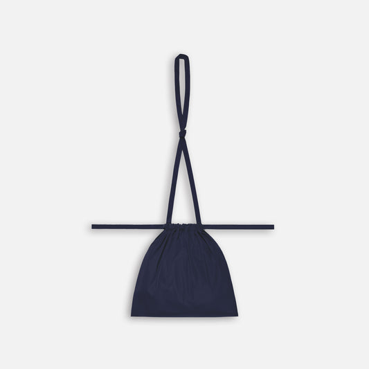 Drawstring Bag with Strap SS 30 Navy