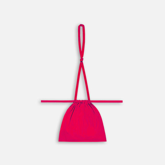 Drawstring Bag with Strap SS 30 Neon Pink