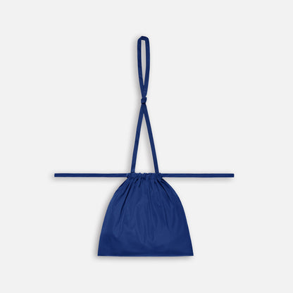 Drawstring Bag with Strap S 35 Blue