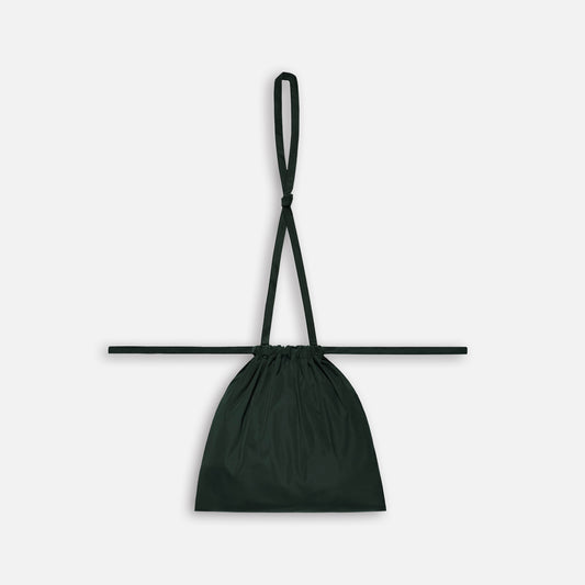 Drawstring Bag with Strap S 35 Green