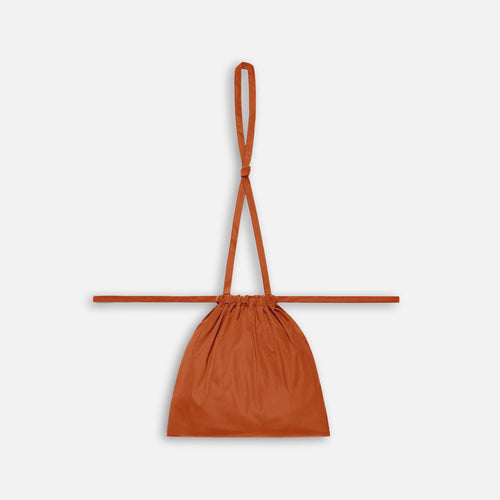 Drawstring Bag with Strap S 35 Orange