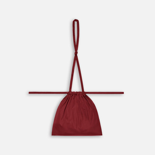 Drawstring Bag with Strap S 35 Red